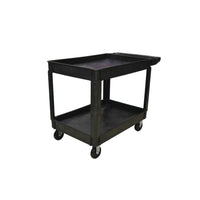 Eddie's - Chariot pour baignoire - 46" L x 25" L x 33" H - Deux étagères - Noir-Chariot pour baignoire utilitaire
