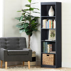 South Shore - Axess - Bibliothèque étroite 5 tablettes - Myrtille-La configuration étroite de cette bibliothèque lui permet d’être placée dans des espaces restreints. Elle vous offre du rangement supplémentaire sans occuper beaucoup de place sur votre plancher.