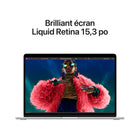 Apple - Portatif MacBook Air 15,3 po, M3, SSD 256 Go, Mémoire unifiée 16 Go, Argent, Anglais-Jusqu’à 18 heures d’autonomie: Grâce à l’incroyable autonomie d’une journée, vous pouvez laisser le chargeur à la maison. 