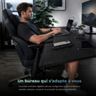 MotionGrey - Bureau debout électrique réglable Ultra  avec plateau inclinable - 55,1 po - Noir-Préréglages de mémoire permettant de rappeler plus rapidement les hauteurs utilisées fréquemment