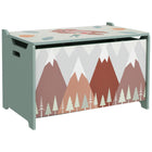 Qaba - Organisateur de rangement pour coffre à jouets - Vert-Beaucoup d'espace de rangement pour les jouets, les jeux et plus encore 