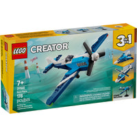 LEGO - Avion de course Creator Aircraft - 178 pièces-L'ensemble de jeu LEGO Creator 3-en-1 permet aux enfants de construire et de reconstruire 3 modèles différents
