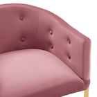 Modway - Savour Touffe Performance Velvet Tabouret de bar - Rose poussiéreuse-7