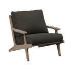 Modway - Saratoga Terrasse extérieure Bois de teck Fauteuil, Gris silex-Fauteuil extérieur en bois de teck