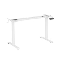 Uplite - Cadre de bureau électrique assis-debout à double moteur - Blanc-Le contrôle facile de haut en bas permet un réglage de la hauteur de 28.3" to 47.2", permettant un passage sans effort de la position de travail assise à la position debout.