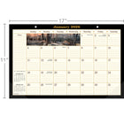 Lang - 2026 Terry Redlin Calendrier de Bureau Bloc-Notes Mensuel - 11 po H x 17 po l - Anglais-Coins protecteurs en plastique transparent