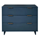 Manhattan Comfort - Granville commode moderne 37,8" - bleu minuit-Moderne-contemporain avec une touche de glamour - commode pour chambre