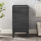 Modway - Render 18" Armoire de toilette de salle de bain (lavabo non inclus) - Charbon de bois-Étagère de rangement Adustable