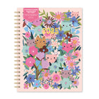 Orange Circle - Studio 2025 Agenda grand format à spirales Chats dans des jardins - 11 po x 8,50 po - Couleur assortie-Pages d'agenda hebdomadaires et mensuelles
