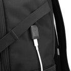 Swissdigital - Sac à dos noir VECTOR avec localisateur SDD-Bretelles réglables avec ergonomie en forme de S.
