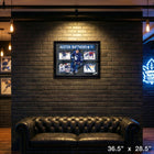 Auston Matthews 4 Photo Collage - Impression encadree - 36" x 28"-Dimensions finales: 36.5x28.5