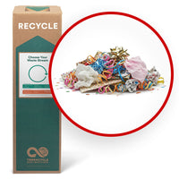 TerraCycle - Papier d'emballage et déchets cadeaux - Zero Waste Box - 11 x 11 x 40 - Moyenne-Veuillez nous envoyer tout type de papier d'emballage, de ruban, de nœuds, de papier de soie ou de fournitures de fête telles que des guirlandes et des confettis.