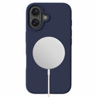Blu Element - Coque Silicone avec MagSafe pour iPhone 16 Plus - Marine-Anti-poussière / Anti-traces de doigts