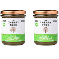 The Cherry Tree - Marmelade à la lime et au limoncello, 225 g, paquet de 2-Marmelade vive à la lime avec une finale douce de limoncello.