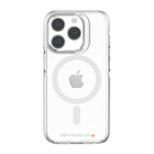 AXS - Crystal Shield Étui D3O MagSafe compatible pour Apple iPhone 15 Pro - Transparent-Protection anti-UV pour afficher clairement le design original de votre cellulaire