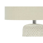 Monarch Specialties - Luminaire - 31 po H Lampe De Table - Crème Céramique - Abat-Jour Beige - Contemporain-Un assemblage mineur est nécessaire grâce aux instructions illustrées incluses. cette lampe d'appoint est assortie d'une garantie limitée de 2 ans contre les défauts de fabrication pour votre satisfaction
