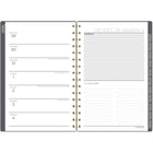 Cambridge - Agenda hebdomadaire/mensuel Hera 2026 - 8 1/2 po H x 5 1/2 po l - gris - bilingue-Format des pages : 8 1/2 po H x 5 1/2 po l