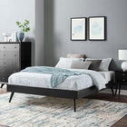 Modway - Margo Bois Cadre de lit plateforme Queen, Noir-Assemblée requise