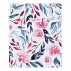 Blueline - Cahier de notes NotePro à couverture rigide Collection Fashion - 9-1/4 po x 7-1/4 po - Fleurs Tranquilles-Reliure spirale double, dorée