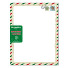 Geographics - Papeterie à Bordure Carte de Fêtes 8,5 po l x 11 po H , 70 Pqt-Compatible avec les imprimantes jet d'encre 