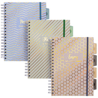 Pukka Pad - Pukka Haze B5 Livre de projet - Couleurs assorties-Brillez de tous vos feux:chaque carnet contient une citation inspirante différente pour vous motiver - Pensées positives uniquement , Le meilleur est à venir , Appréciez les petites choses