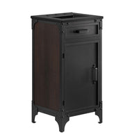 Modway - Steamforge 18" Vanette de salle de bain - Noir noir-Meuble de salle de bain industrielle moderne