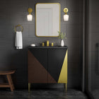 Modway - Alchemist 30" Vanette de salle de bain - Noir noir-Bassin d’évier en céramique