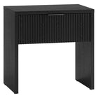 Hudson&Canal - Table de chevet Kenslow 24 po - Grain noir-Design contemporain moderne pour votre chambre, votre suite d'invités ou partout où vous avez besoin d'un peu de rangement supplémentaire