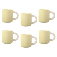 Maxwell & Williams - Petite Tasse Jaune Citron Rose Sherbert - 110 ml - Paquet de 6-Lave-vaisselle