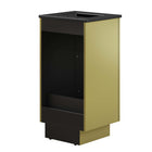 Modway - Quantum 18" Vanette de salle de bain - Or noir-Bassin d’évier en céramique
