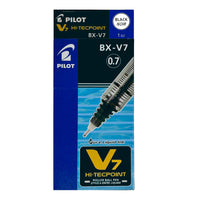 Pilot – Stylos à bille roulante Hi-Tecpoint V7 – pointe fine – Noir – Paquet de 12  -Technologie innovante d’encre liquide pour une écriture exceptionnellement fluide