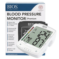 BIOS Diagnostics - Tensiomètre - Haut de gamme-Mémorise 240 mesures pour 4 utilisateurs