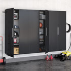 Prepac - Armoire accrochable HangUps de 108 po ensemble E - noir-Prêt à monter comprenant un manuel d'instruction facile à suivre