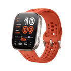 Amazfit - Bip 6 Smartwatch et tracker de santé et de fitness - Rouge-Testez simultanément votre fréquence cardiaque, votre niveau de stress, votre taux d'oxygène dans le sang et votre fréquence respiratoire pour obtenir un aperçu rapide de ces quatre paramètres en seulement 45 secondes