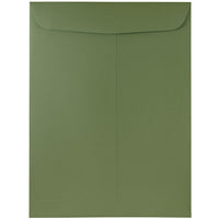JAM Paper Enveloppes à ouverture au sommet pour catalogue, 9 x 12 po, vert olive, 25/paquet (31287534)-9 x 12 po