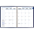 Staples - Agenda mensuel 2025 - 8 3/4 po H x 6 7/8 po L - Couleurs Assorties - Bilingue-Liste de vacances de trois ans, pages de telephone / adresse, carte des fuseaux horaires du Canada et pages de notes lignees