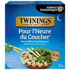 Twinings - Sachets de tisane pour l’heure du coucher - paquet de 50-Tisane naturellement sans caféine qui peut être dégustée dans le cadre d’une routine du soir ou du coucher