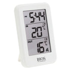 BIOS Living - - Thermomètre sans fil intérieur/extérieur Weather-Indicateurs de piles faibles pour le capteur et la station 
