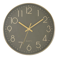 Monarch Specialties - 9110 Horloge Murale Rond de 12" - Visage Bronze Foncé/Cadre Doré-Ajoutez une touche industrielle contemporaine à votre décoration avec cette élégante horloge murale ronde de12 pouces, dotée d'un cadran bronze foncé chic sur un cadre doré stylé