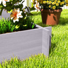 Outsunny - jardinière surélevée à 3 niveaux avec treillis pour plantes grimpantes - gris-Sac en tissu intérieur favorisant des racines et un sol sains
