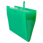 JAM Paper - Chemises de classement  - format lettre - vertes avec fermeture à pression transparente-Couleur : Chemise verte avec pochettes transparentes