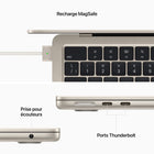 Apple - Portatif MacBook Air 13,6 po, M2, SSD 256 Go, Mémoire unifiée 16 Go, Comète, Français-Connectivité sans fil Wi-Fi 6 et Bluetooth 5.