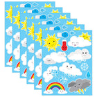 Ashley Productions - ASH19010-6 Aimants découpés - Météo mignonne - 14 par paquet - 6 paquets-Manipulatifs décoratifs