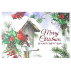 Mill Brook Studio - Cartes de souhaits Noël / Enveloppes - 5-3/8 po x 7-3/4 po - Nichoir enneigé - Paquet de 18-Cartes de souhaits qualité boutique