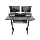 Rocelco - FSD55 Bureau debout électrique à double moteur de 55 po avec support pour moniteur et tiroirs-Double moteur pour une installation facile et une fiabilité améliorée