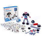 Miniland - MLE95015 Mecatech - Ensemble de construction de véhicules et robots - 106 pièces-Excellent ressource pour développer les notions spatiales et la différenciation des formes et des couleurs combinées à la créativité.