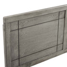 Modway - Archie Bois Tête de lit King, Gris-Options de cadre de lit interchangeables
