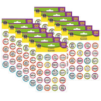 Teacher Created Resources - Autocollants espagnols confettis, 120 par paquet, 12 paquets-Des autocollants positifs pour encourager les élèves