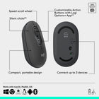 Logitech - Pop Icon ensemble clavier et souris Bluetooth - Graphite-Optez pour la durée: la souris sans fil a une autonomie de 2 ans, tandis que le clavier a une autonomie de 3 ans, les deux disposent de modes de mise en veille automatique à économie d’énergie pour prolonger l’utilisation, les piles sont incluses
