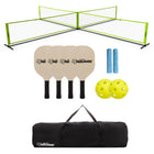 Triumph - Filet de tennis léger à 4 carrés-UNIQUE — Le tennis léger Triumph à 4 carrés est le SEUL jeu à 4 carrés de son genre. L’ensemble complet comprend un filet de 4 carrés de 20 pi x 20 pi, un cadre métallique emboîtable, quatre raquettes en bois, deux balles de tennis léger, deux morceaux de craie et un sac de transport
